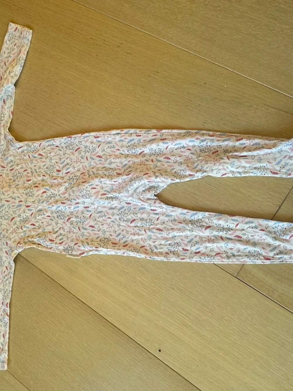 Purebaby Floral Zip Footie Pajamas 12–18M